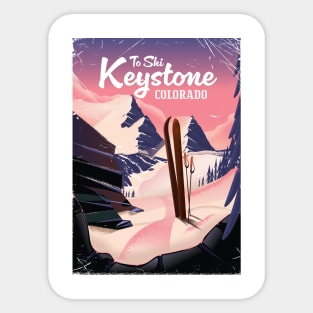 keystone to ski Sticker